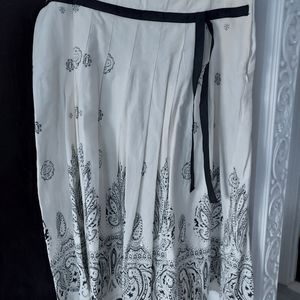 Black and White Sequin Skirt